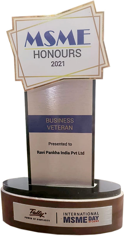 Tally MSME honors 2021 - Business Veteran category